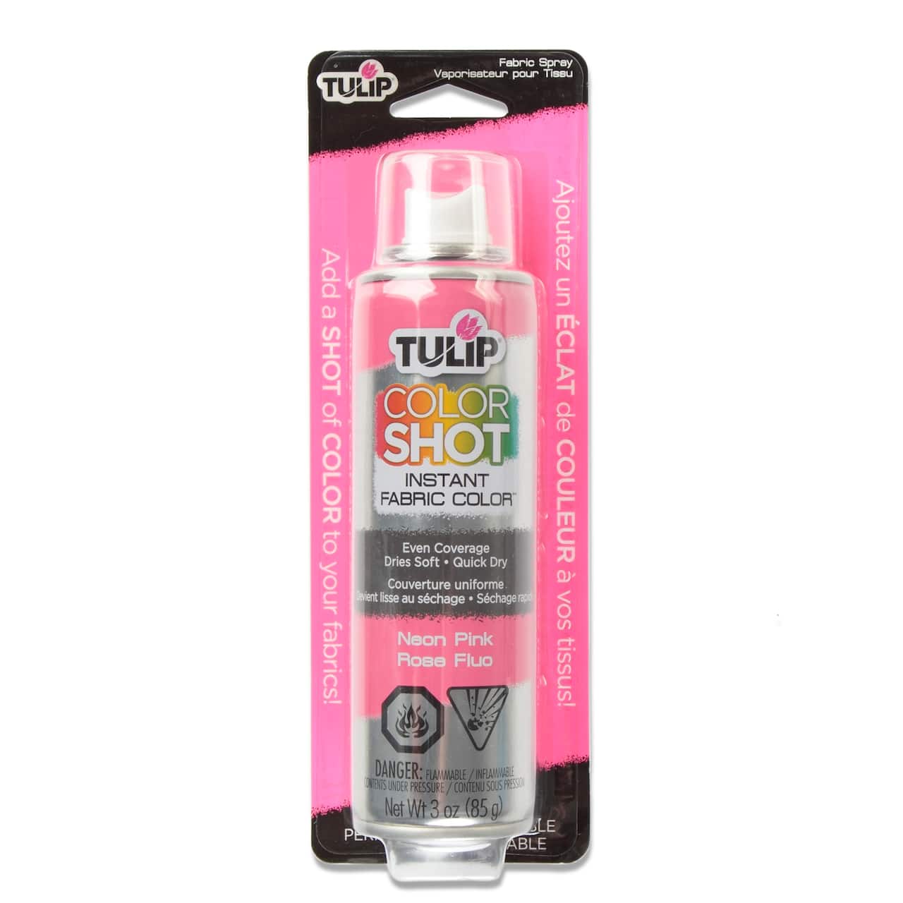 Couleur instantanée en aérosol pour tissu Color Shot Instant Fabric Color de Tulip